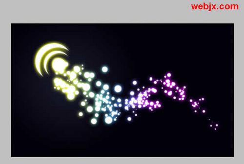 ps教程黑板:photoshop漂亮基础字体粒子英语彩色特效v教程图片素材图片