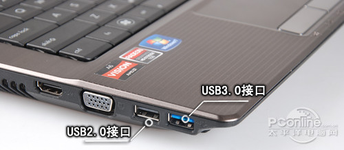 蓝色标志代表usb3.0接口