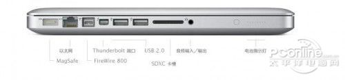 苹果macbook pro 13(md313ch/a)接口图