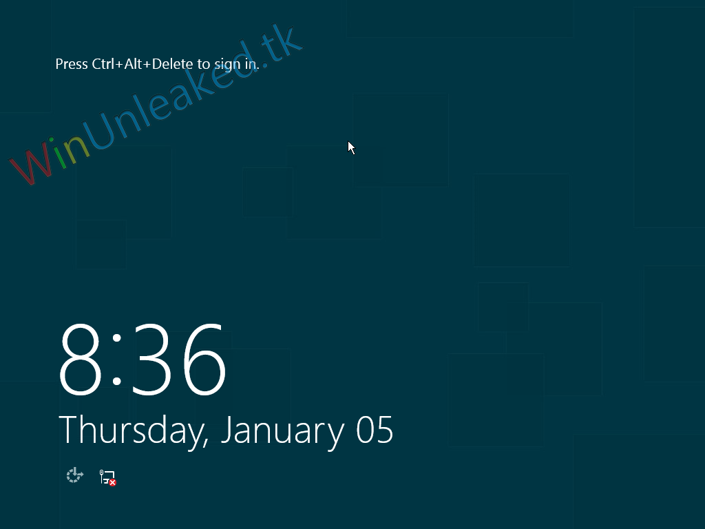 windows 8 beta版本中的锁屏: 登录界面: dashboard图片