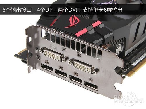 显卡输出接口:4个dp,两个dvi