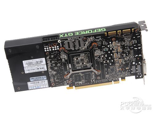 显卡正面:和公版长一个模样昂达 gtx660ti 典范 2gd5 图片 评测 论坛