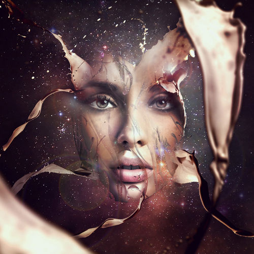 PS教程：Photoshop制作飞溅效果人物脸谱