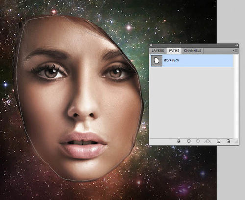 PS教程：Photoshop制作飞溅效果人物脸谱