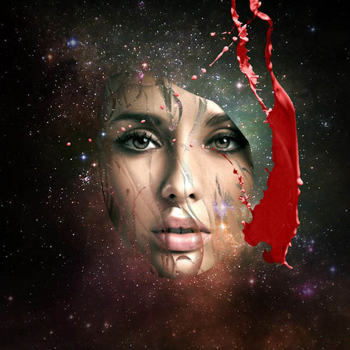 PS教程：Photoshop制作飞溅效果人物脸谱