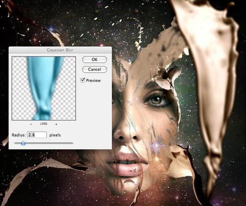 PS教程：Photoshop制作飞溅效果人物脸谱