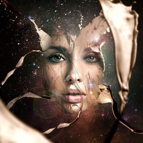 PS教程：Photoshop制作飞溅效果人物脸谱