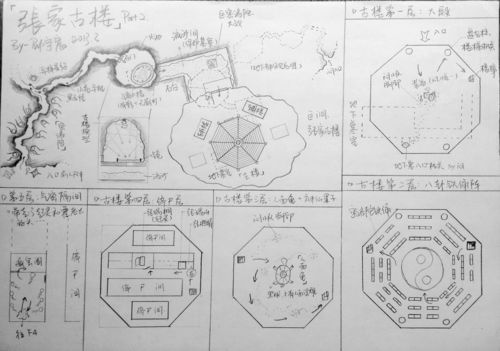 正文  图02   盗墓地图:海底墓平面 图03   盗墓地图:秦岭神树 图04