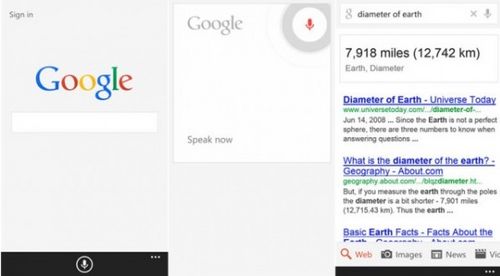 Googlel(f)Windows Phone 8