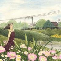 唯美治愈系插画个性头像_时光撕碎在你走的那天