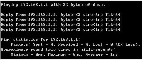 tplink·áPing 192.168.1.1