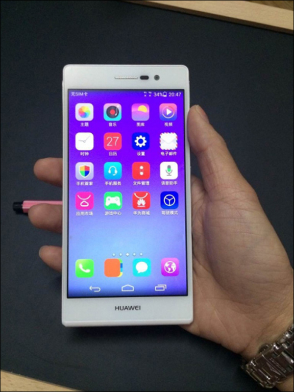 华为ascendp7真机照流出国产机皇激斗