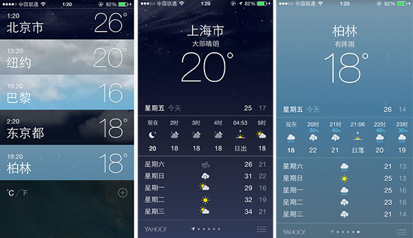 iOS 天氣