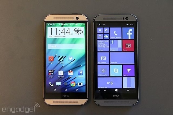 HTC One M8 WP版和安卓版使用了同样的B