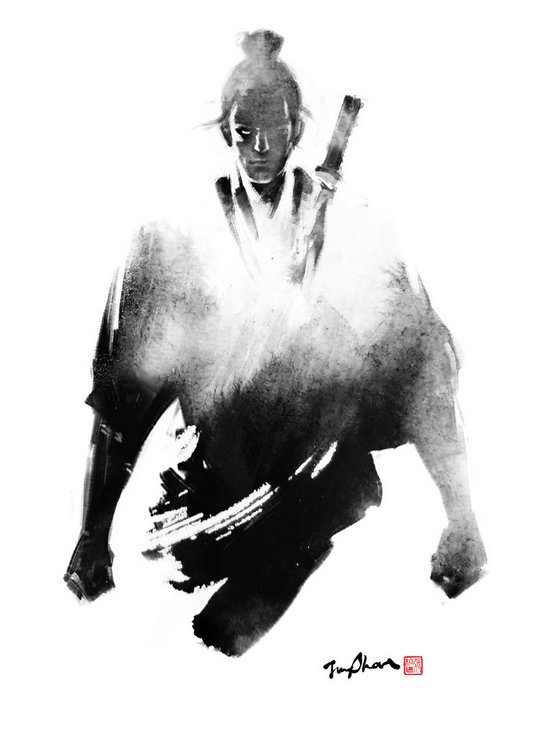 东方武侠!来自jungshan的水墨古风插画