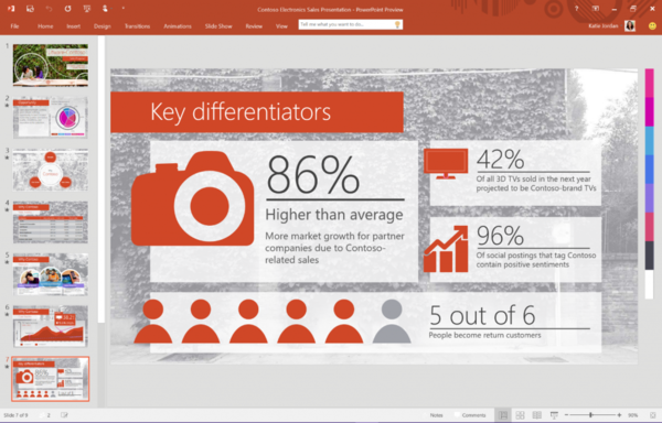 office 2016 powerpoint界面