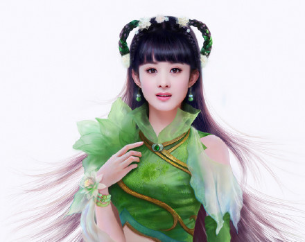 网友自制赵丽颖"碧瑶"定妆照