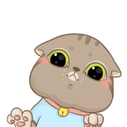 胖成球的猫猫狗狗卡通头像