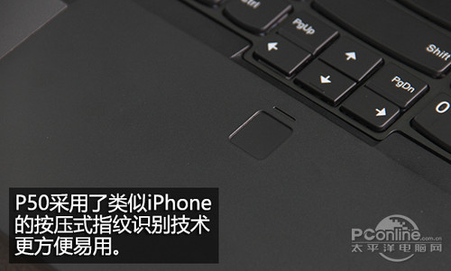 联想ThinkPad P50 20ENA02KCD按压指纹识别