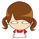 可爱hong女孩qq表情(二)