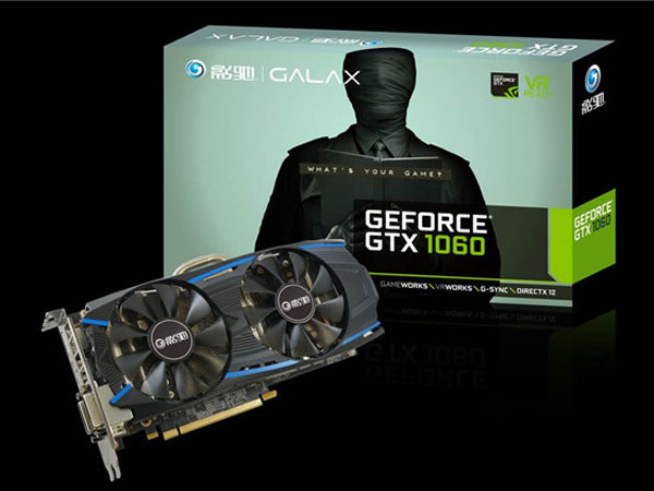 影驰gtx1060大将6gb版仅售1899元