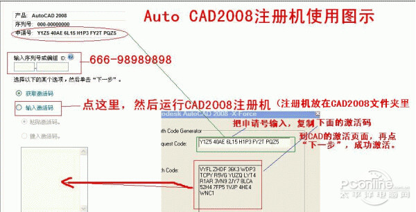 autocad2008序列号