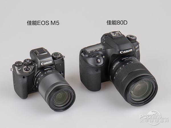 同芯单反和单电大不同佳能80d对比eosm5评测