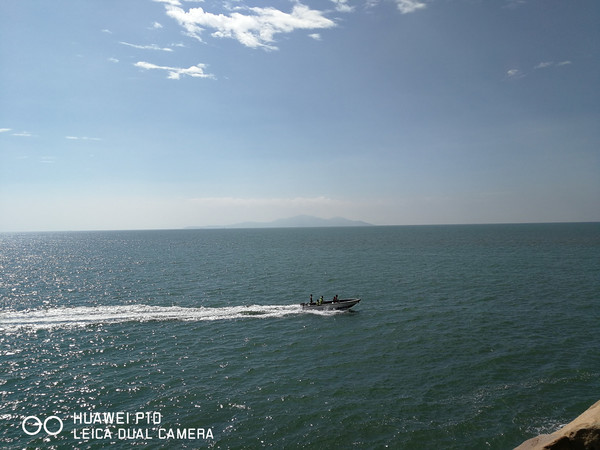 华为p10拍海滩水印相机和双摄成旅游照标配