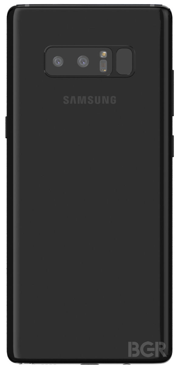 三星Galaxy Note 8第三方厂商渲染图曝光 后置双摄