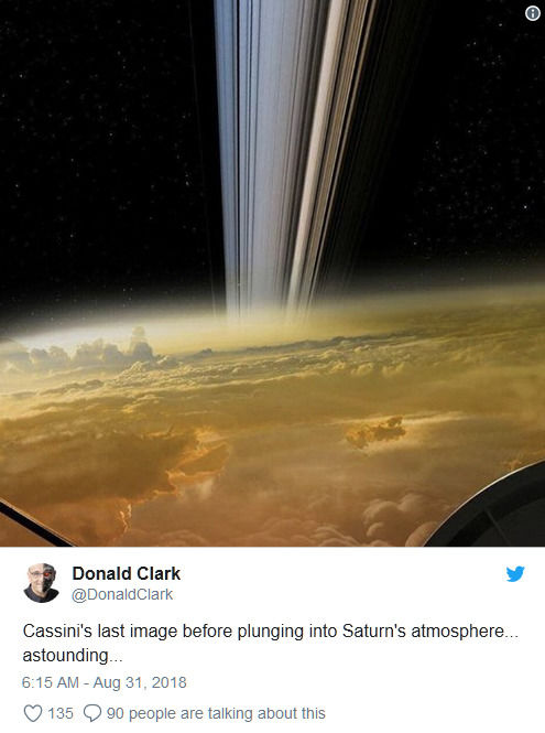对不起:这张令人兴奋的土星环照片并非由卡西尼号拍摄