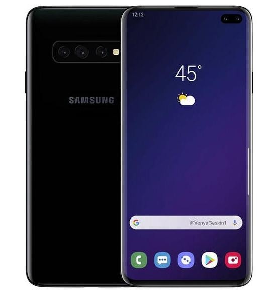 三星s10e渲染图曝光 首次支持双频gps,指纹位置奇特