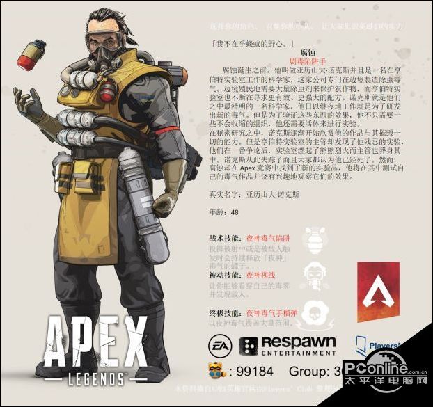 apex英雄全人物图鉴 apex英雄英雄背景与技能介绍