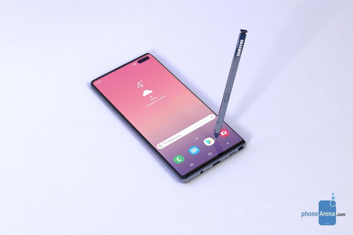 三星galaxy note 10打孔屏依旧 后置横排四摄