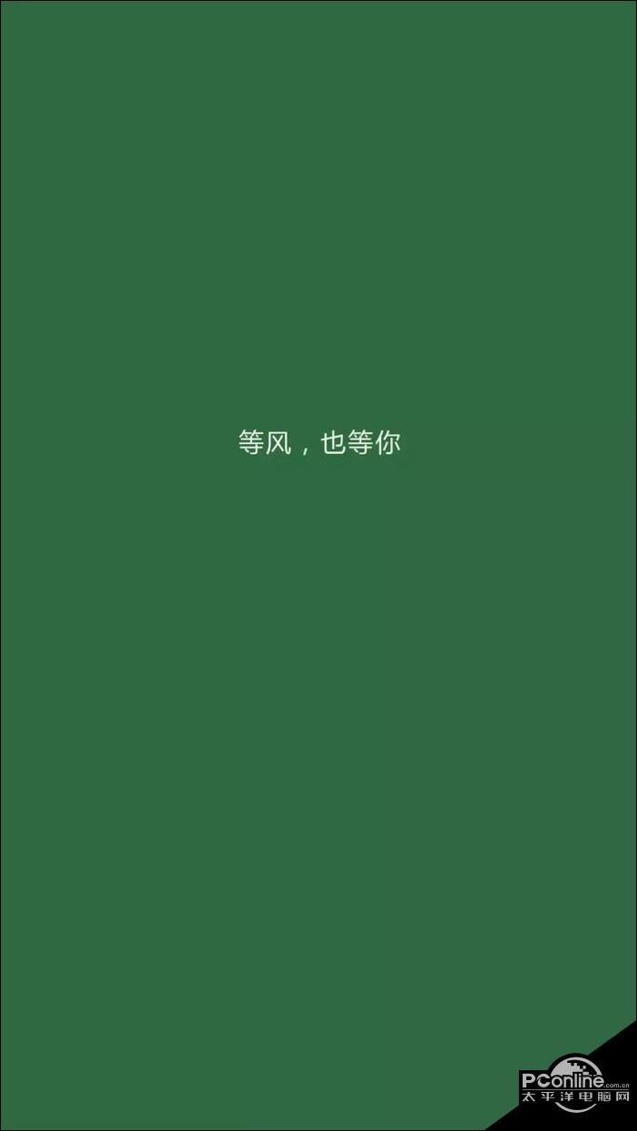 抖音纯绿色带字手机壁纸抖音纯绿色带字图片