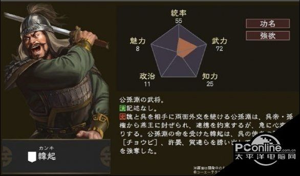 三国志14武将韩起怎么样武将韩起介绍