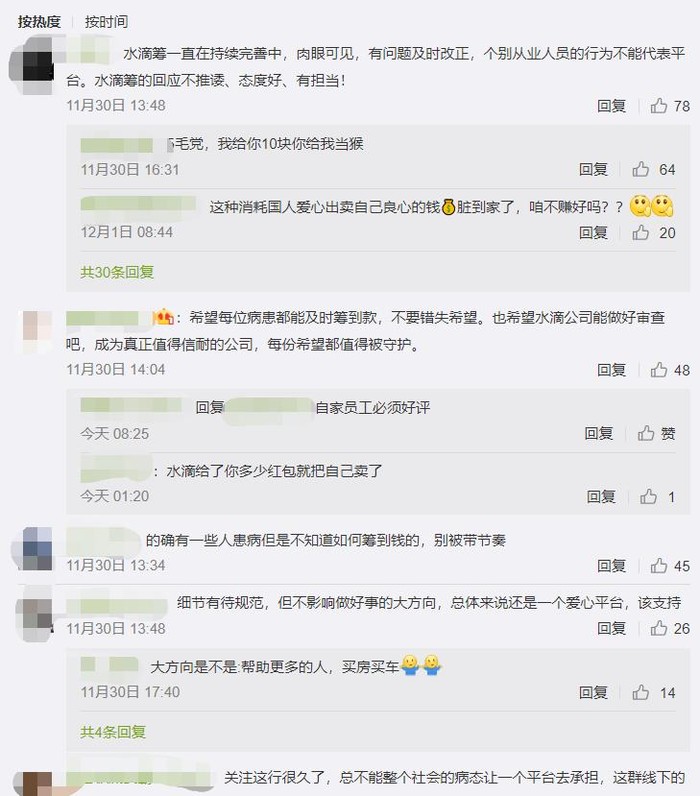 水滴筹把慈善当成生意不要再消费好心人的善良了