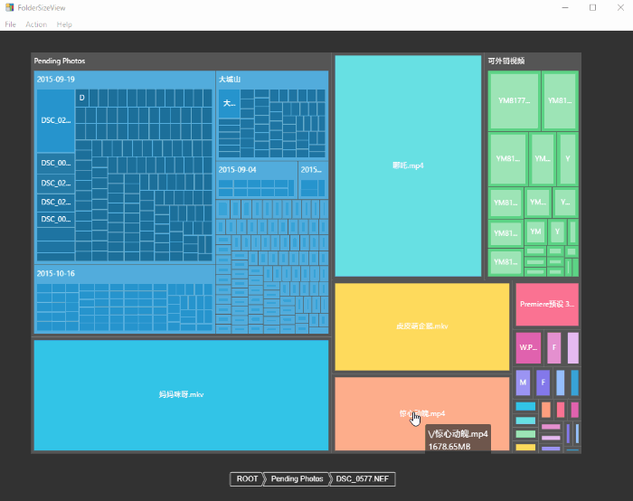 folder size view