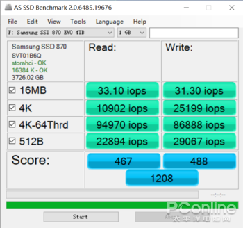 三星870 evo 4tb评测:最强sata盘?写入1小时不掉速