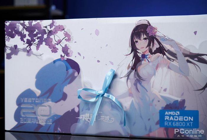 diy外设 显卡 评测 正文 盈通rx6800 xt樱瞳花嫁开箱:弄得花「香」