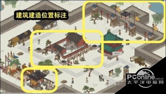 军营气势建筑:营造1一剧情登闻鼓,禁止喧哗,囚车,固兴鼎中任意建造3个