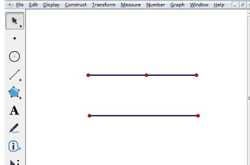 几何画板制作平行线的操作步骤