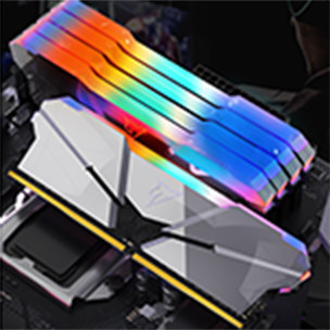 朗科（Netac）16GB(8Gx2)套装 DDR4 3200频率台式机内存条 绝影系列RGB灯条(C14)长鑫A-die颗粒