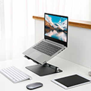 联想异能者 笔记本支架 手提电脑散热器 铝合金可移动无极升降 苹果mac小米华为拯救者小新笔记本增高支架