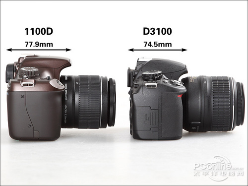 尼康D3100套机(18-55mm)针锋相对 佳能1100D/尼康D3100对比评测