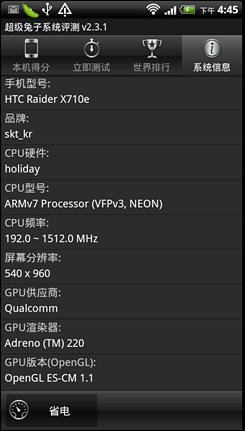 HTC Raider X710e