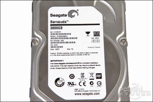 希捷Barracuda 3TB 64M SATA3