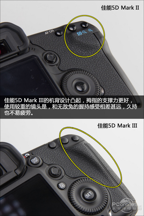 佳能5D Mark III套机(24-105mm)5D2对比5D3