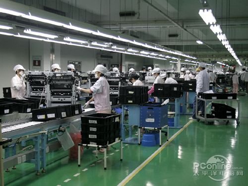 京瓷美达工厂的生产线