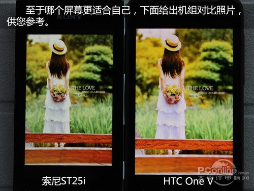 HTC One V索尼ST25i对比HTC One V