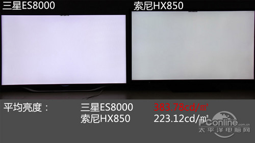 索尼KDL-46HX850对比三星ES8000